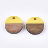 Resin & Walnut Wood Pendants RESI-S358-02E-14-2