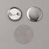 Flat Round Iron Badge Button Parts DIY-WH0297-15C-1