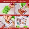 2 Sets 2 Style Christmas Theme DIY Diamond Painting Stickers Kits For Kids DIY-SZ0003-43-5
