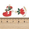 Christmas Alloy Enamel Pendants ENAM-G234-01J-4