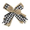 Christmas Linen Big Bowknot Decorations AJEW-M041-01A-2