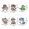 DIY Diamond Painting Animal & Rugby Keychain Kits PW-WG74B58-01-4