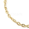Ion Plating(IP) 304 Stainless Steel Cable Chain Bracelets for Men Women BJEW-M293-07G-2