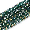 Electroplate Transparent Glass Beads Strands EGLA-N022-04A-D10-1