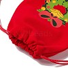 Christmas Theme Rectangle Velvet Bags TP-E005-01A-4