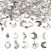 Spritewelry 100Pcs 10 Style Tibetan Style Alloy Pendants FIND-SW0001-29-26