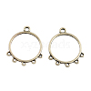 Tibetan Style Alloy Ring Chandelier Components Links TIBE-3818-AS-LF-1