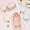 DIY Blank Dome Charm Bangle Making Kits BJEW-AB00023-3