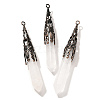 Natural Quartz Crystal Pointed Big Pendants G-P560-02R-01-1