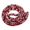 Transparent Crackle Baking Painted Glass Beads Strands DGLA-T003-01A-07-2