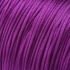 Round Nylon Satin Rattail Cord LS-NWIR-WH0009-15A-17-3
