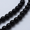 Natural Black Onyx Beads Strands G-P369-01-10mm-3