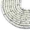 Frosted Natural Howlite Beads Strands G-K389-C17-01-3