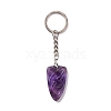 Natural Amethyst Sailor's Knot Pendant Keychain KEYC-E038-03P-01-2