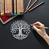 PET Hollow Out Drawing Painting Stencils Sets DIY-WH0172-391-5