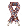 Flower Pattern Nylon Canvas Handbag Webbing Bag Straps PW-WG871BD-11-1