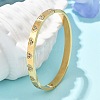 304 Stainless Steel Rhinestone Bangles for Women BJEW-Z092-15G-2