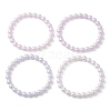 POM Plastic Imitation Pearl Round Beaded Stretch Bracelets BJEW-JB09517-1