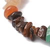 Chakra Natural Obsidian & Amethyst & Lapis Lazuli & Green Aventurine & Tiger Eye & Red Aventurine & Red Jasper BJEW-JB10777-01-3