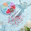 80G 8 Colors Glass Seed Beads GLAA-GO0001-20A-4