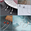 2 Pairs Sterling Silver Stud Earring Findings STER-BBC0007-08-6