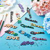 DIY Word Style Earring Making Kits DIY-TA0008-61-21