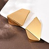 304 Stainless Steel Nuggets Stud Earrings EJEW-I320-05G-3