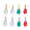 Brass Glass Pendants PALLOY-JF04501-1