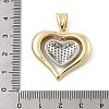 Brass Micro Pave Cubic Zirconia Pendants KK-U047-23G-02-3