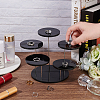 5-Tier Round Acrylic Finger Ring Rotating Display Risers RDIS-WH0018-06B-3