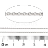 Anti-Tarnish Rhodium Plated 925 Sterling Silver Cable Chains STER-E072-02P-02-2