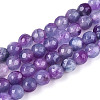 Dyed Natural White Jade Beads Strands X-G-T139-6mm-60-14-4