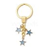 Alloy Enamel Star Keychain KEYC-JKC01084-04-2