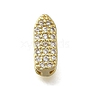 Brass Micro Pave Cubic Zirconia Letter Multi-Strand Links KK-D295-32G-09-1
