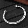 304 Stainless Steel Cuff Bangles BJEW-S161-08S-3