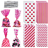 100Pcs 4 Styles Rectangle Plastic Candy Bags ABAG-WH20013-19E-1