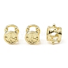 Clock Brass European Beads KK-CBA9CBD-22G-1