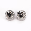 Alloy Enamel European Beads MPDL-N040-003-RS-2