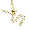 Brass Pendants Necklace NJEW-B101-02G-02-3