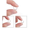 Brass Clip-on Hoop Earring Findings KK-P102-01S-4