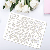 Plastic Drawing Painting Stencils Templates DIY-WH0396-563-3