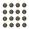Golden Plated Alloy Charms LS-ENAM-S118-02G-2