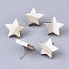 Resin & Wood Stud Earrings EJEW-N017-001A-2