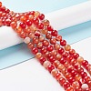 Natural Striped Agate/Banded Agate Bead Strands X-G-K155-A-10mm-05-4