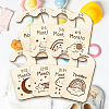 Wood Baby Closet Size Dividers AJEW-WH0352-003-4