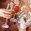 24Pcs Transparent Blank Acrylic Wine Glass Charms AJEW-AB00074-6