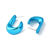 Twist Teardrop Acrylic Stud Earrings EJEW-P251-26-3