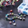 Polymer Clay Rhinestone European Beads CPDL-NB0001-02-6