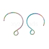 Rainbow Color Ion Plating(IP) 316 Surgical Stainless Steel Earring Hooks STAS-D183-03M-02-2