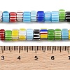 Handmade Millefiori Glass Column Beads Strands LA-CBA6DF7-01-4